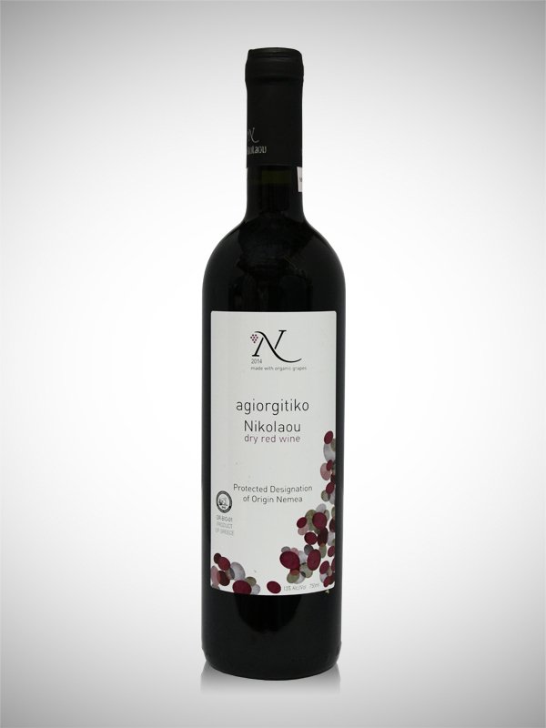 На фото греческое вино Агиоргитико